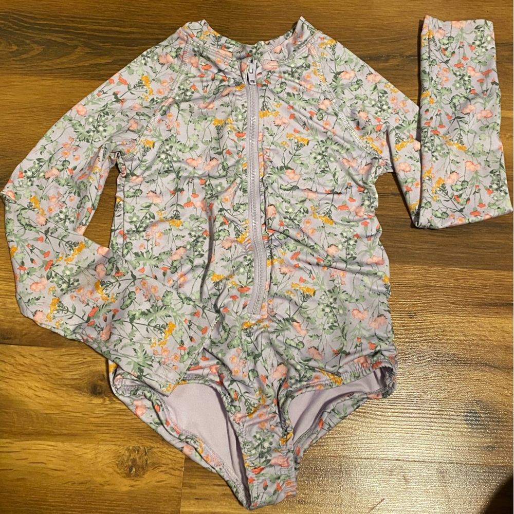 Vince Camuto Kids Floral One Piece - lilac and floral